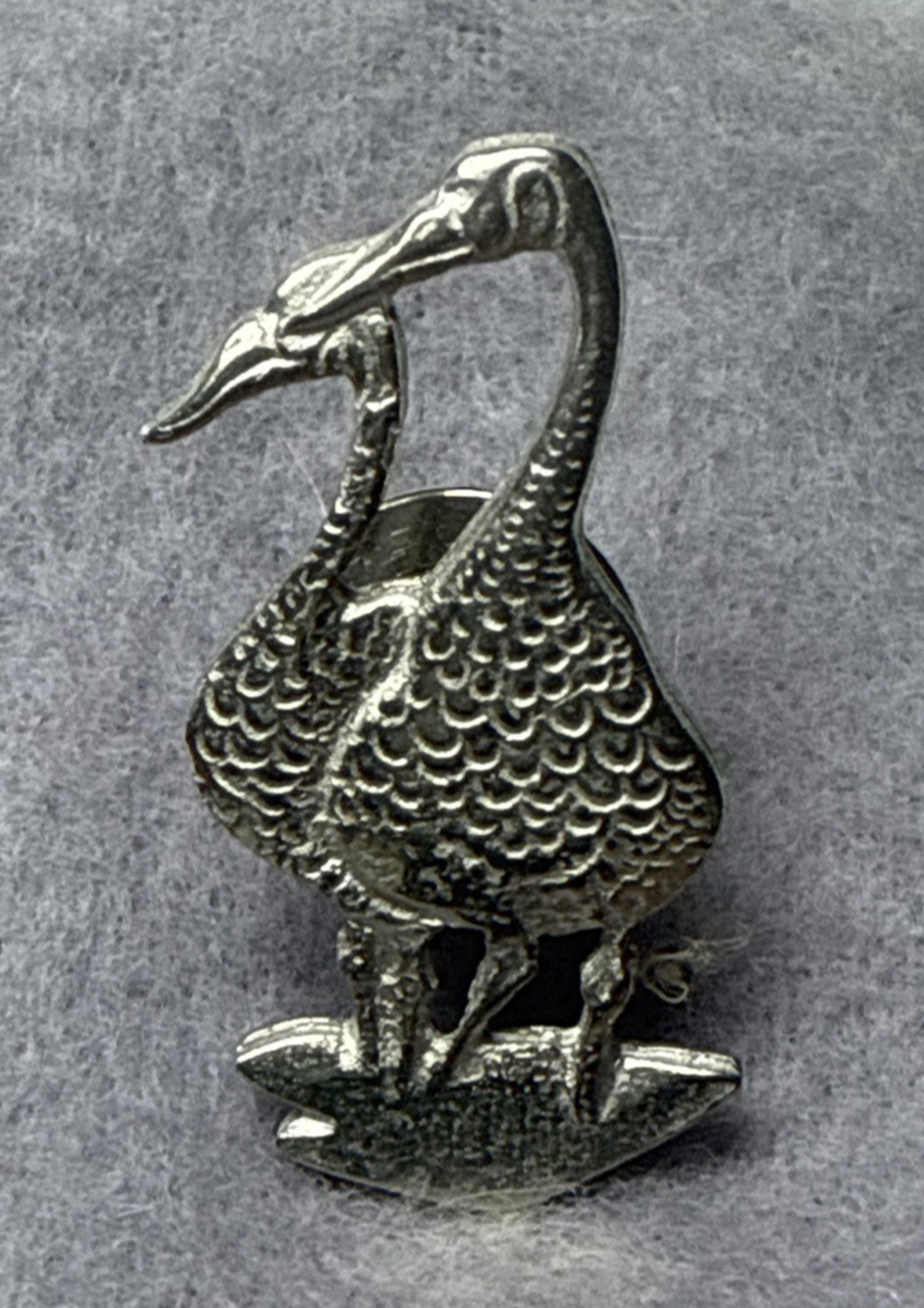Vtg P Buckley Moss Kirk Stieff Pewter Geese Ducks Birds Pin Lapel Tie Tack